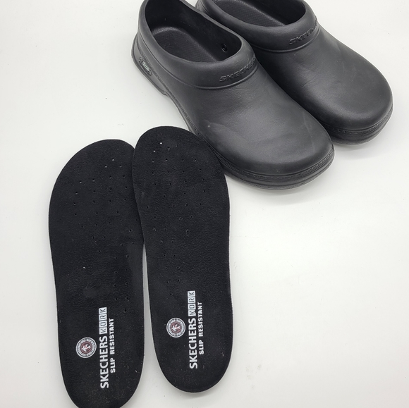 Skechers Work Slip Resistant Clogs Shoes - Picture 2 of 8